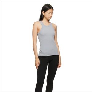 toteme ribbed tank dusty blue size small